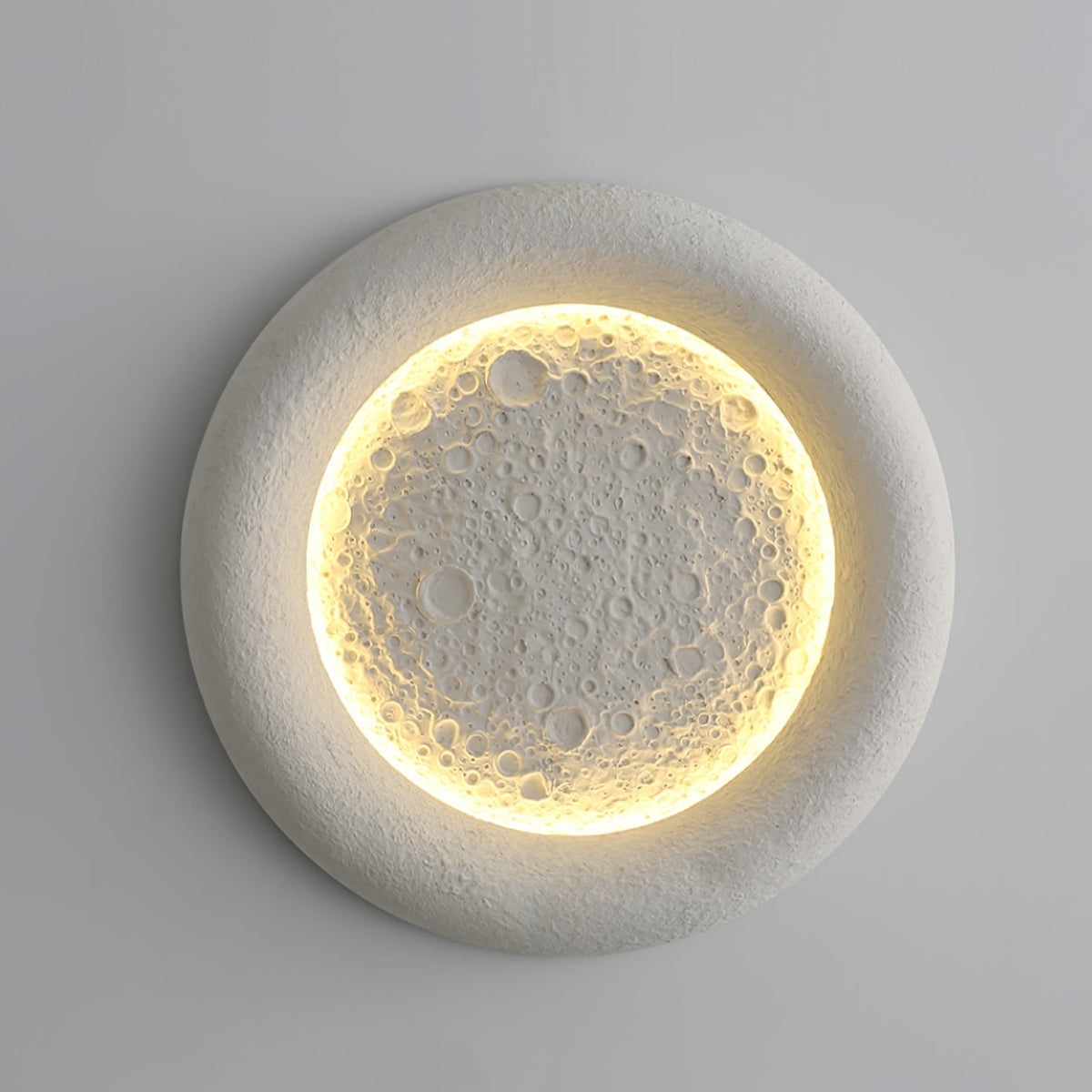 Plafonnier Atmosphérique en Résine - Éclairage Dimmable Inspiré par la Lune
