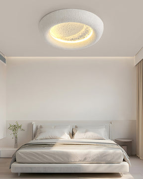 Plafonnier Atmosphérique en Résine - Éclairage Dimmable Inspiré par la Lune