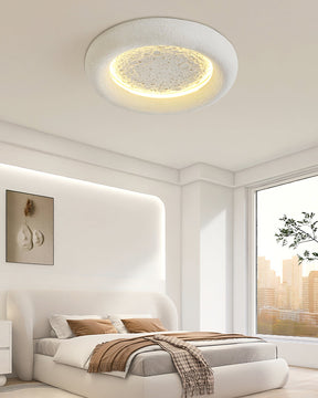 Plafonnier Atmosphérique en Résine - Éclairage Dimmable Inspiré par la Lune