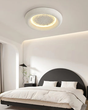 Plafonnier Atmosphérique en Résine - Éclairage Dimmable Inspiré par la Lune