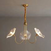 Lustre en Verre Lotus - Élégance Contemporaine et Atmosphère Chaleureuse