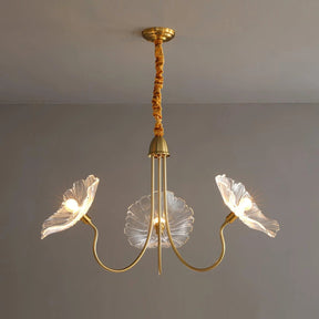 Lustre en Verre Lotus - Élégance Contemporaine et Atmosphère Chaleureuse