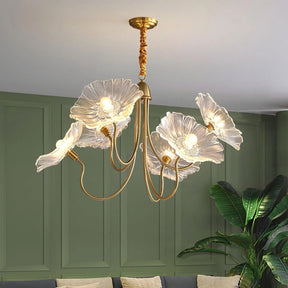 Lustre en Verre Lotus - Élégance Contemporaine et Atmosphère Chaleureuse