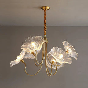Lustre en Verre Lotus - Élégance Contemporaine et Atmosphère Chaleureuse
