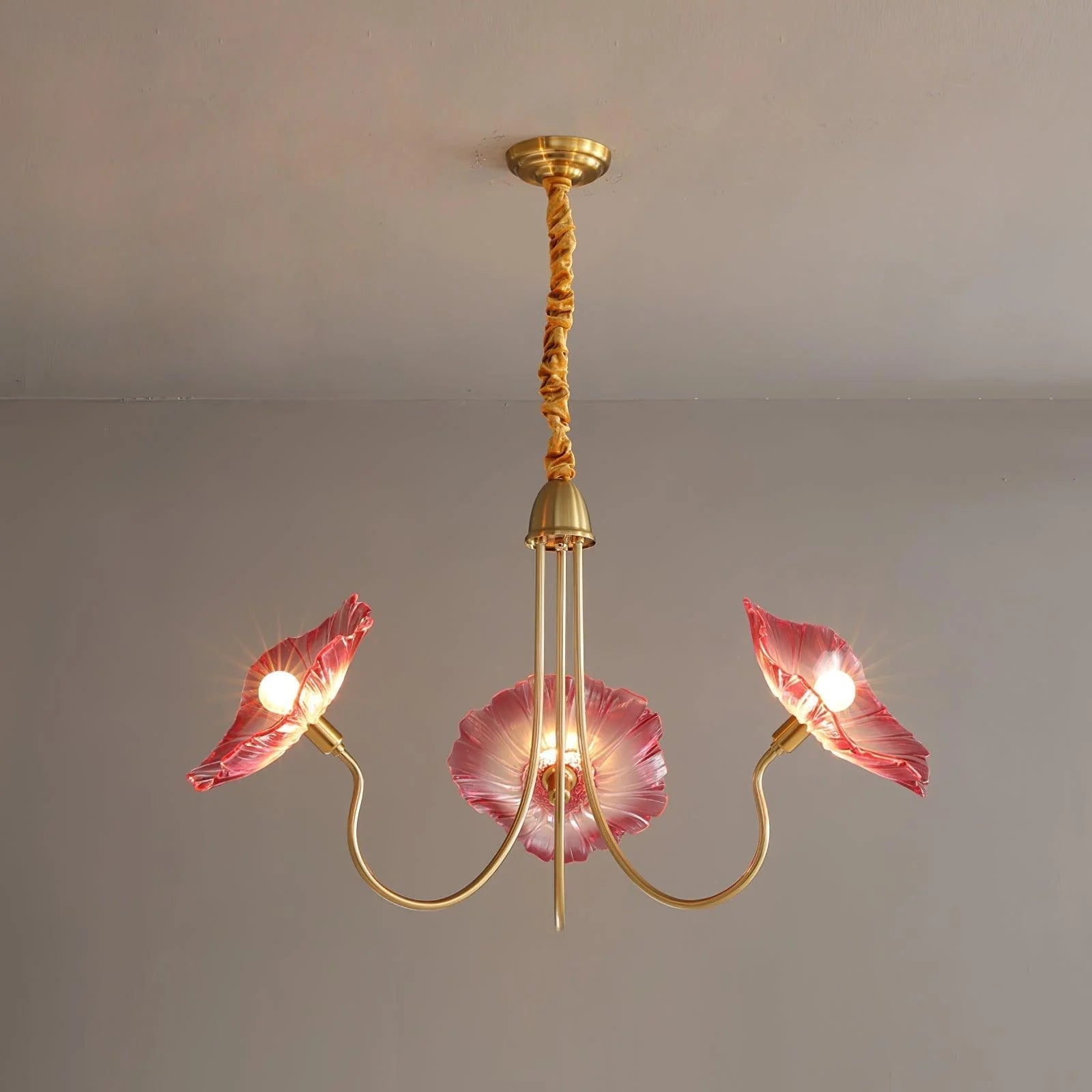 Lustre en Verre Lotus - Élégance Contemporaine et Atmosphère Chaleureuse