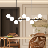 Luminaire Suspendu Noir pour Salle à Manger - Design Contemporain et Éclairage Réglable