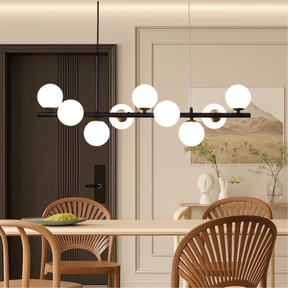Luminaire Suspendu Noir pour Salle à Manger - Design Contemporain et Éclairage Réglable