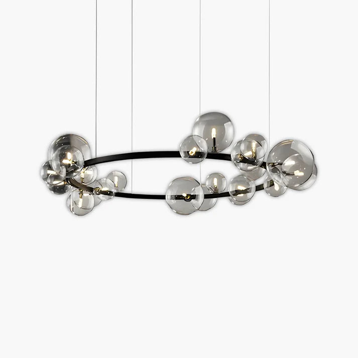 Lustre Anneau Moderne pour Salle à Manger - Éclairage Atmosphérique et Raffiné