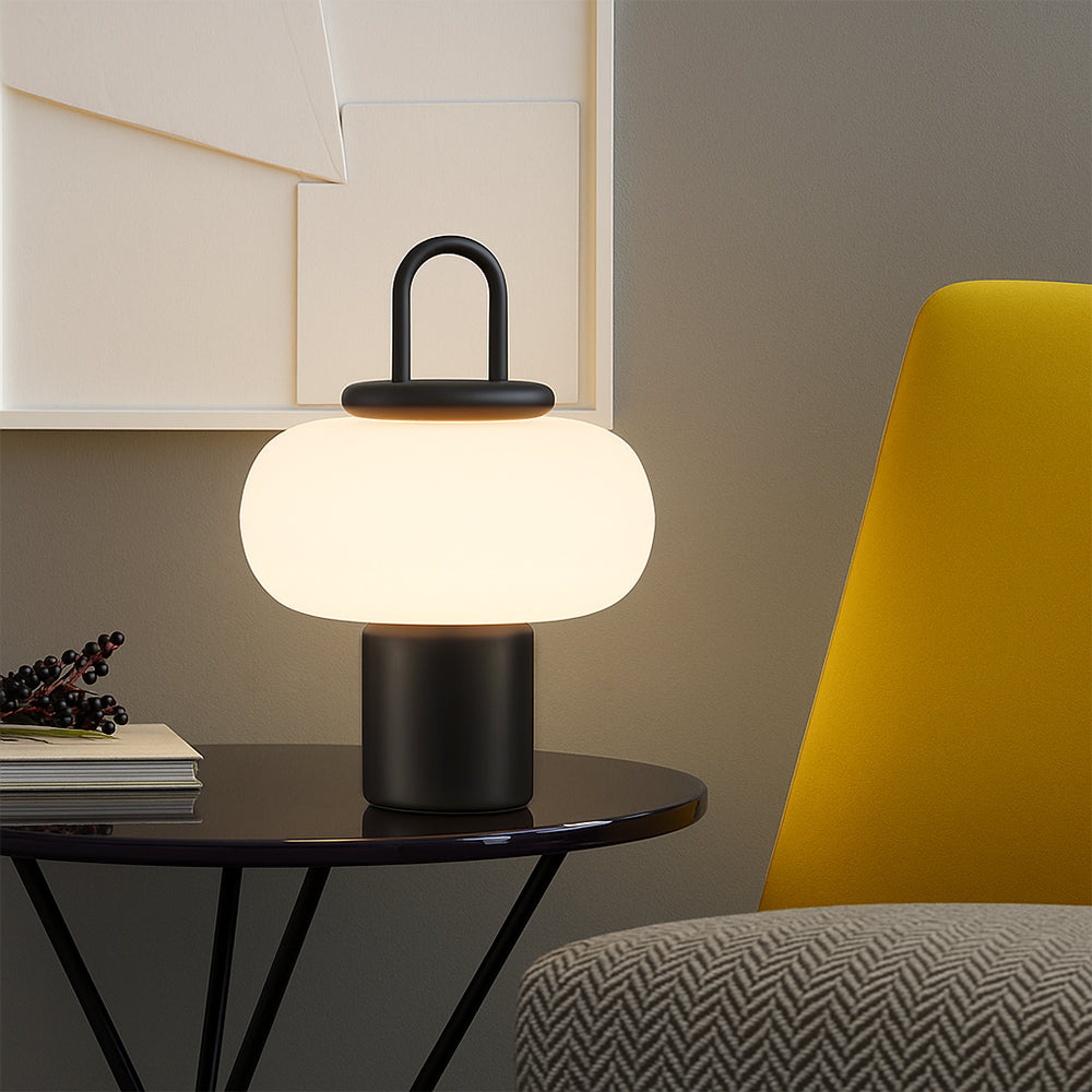 Lampe de Table Scandinave - Design Élégant en Verre et Métal