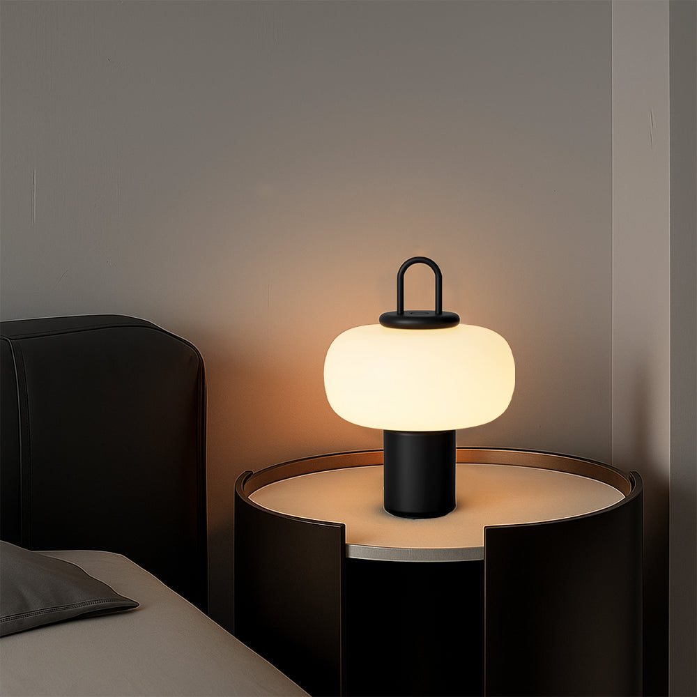 Lampe de Table Scandinave - Design Élégant en Verre et Métal