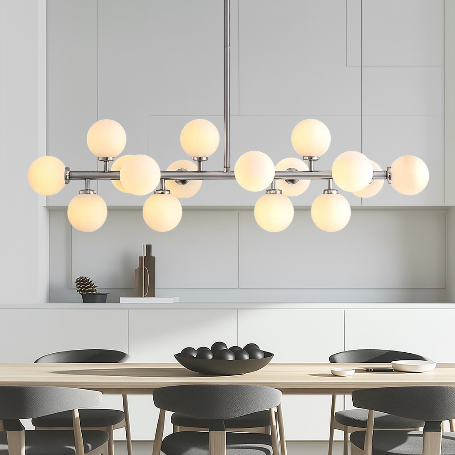 Lustres Suspendus Contemporains - Ensemble de 16 Pièces Élégantes