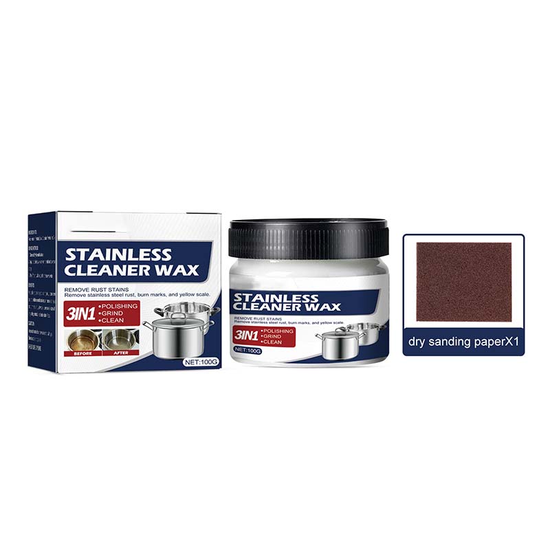 Pâte de Nettoyage Acier Inoxydable - Élimine Taches et Graisse Efficacement
