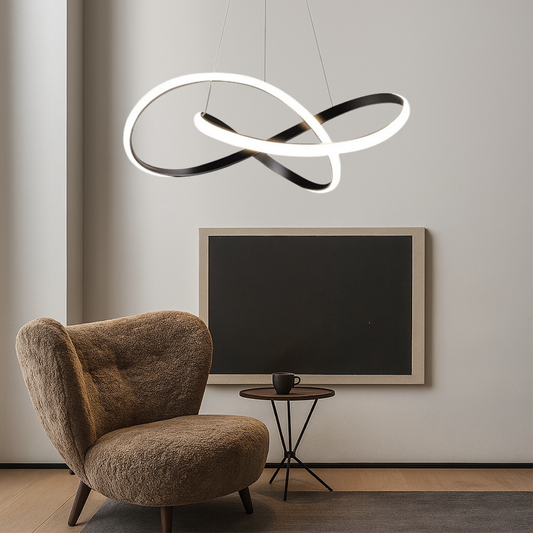 Lampe Suspendue LED Moderne - Design Élégant et Réglable pour Salle à Manger