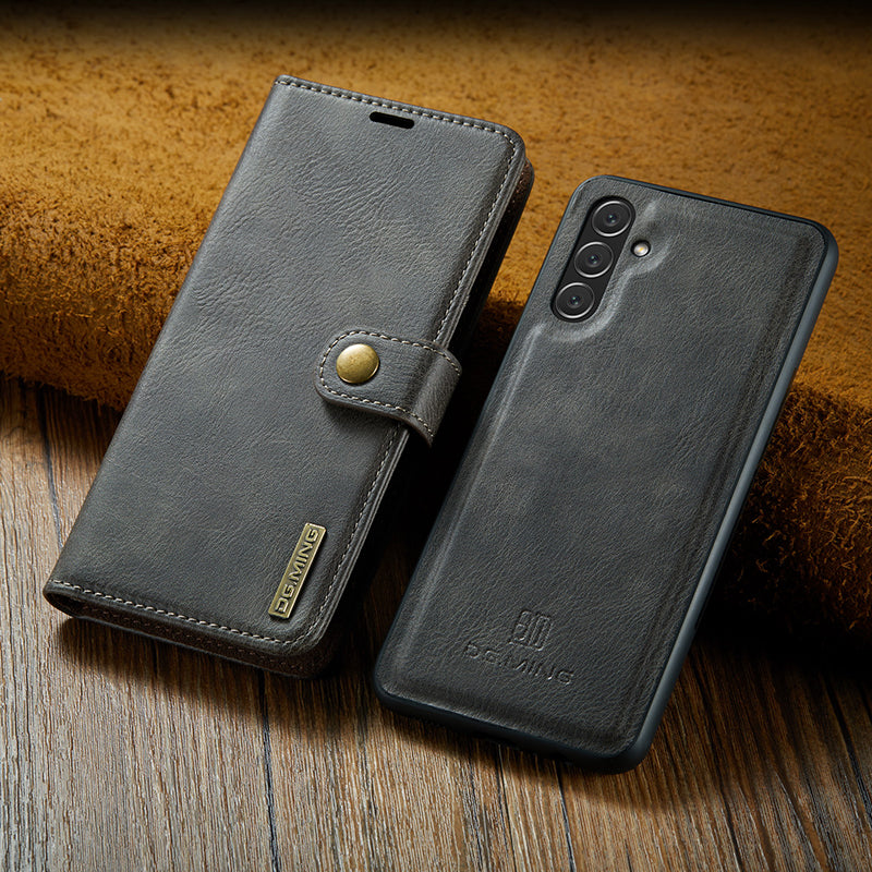 Étui en Cuir pour Samsung Galaxy - Protection Élégante et Pratique 2-en-1