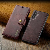 Étui en Cuir pour Samsung Galaxy - Protection Élégante et Pratique 2-en-1