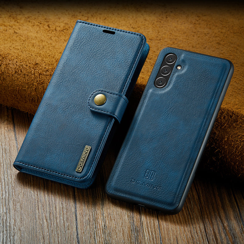 Étui en Cuir pour Samsung Galaxy - Protection Élégante et Pratique 2-en-1