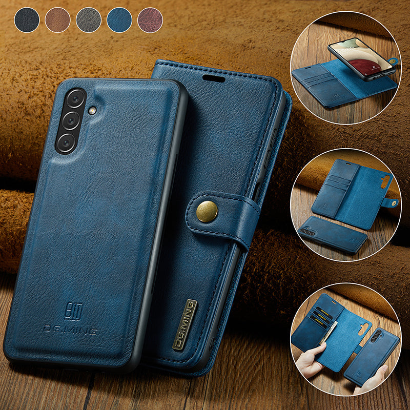 Étui en Cuir pour Samsung Galaxy - Protection Élégante et Pratique 2-en-1
