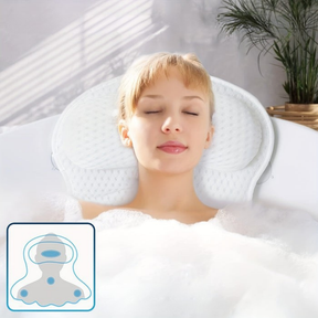 Coussin de Bain Ergonomique - Soutien Relaxant pour Cou et Dos