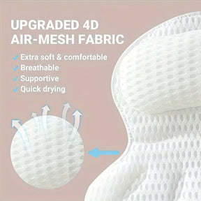 Coussin de Bain Ergonomique - Soutien Relaxant pour Cou et Dos