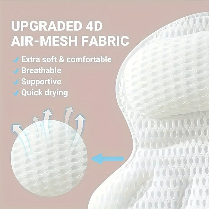 Coussin de Bain Ergonomique - Soutien Relaxant pour Cou et Dos