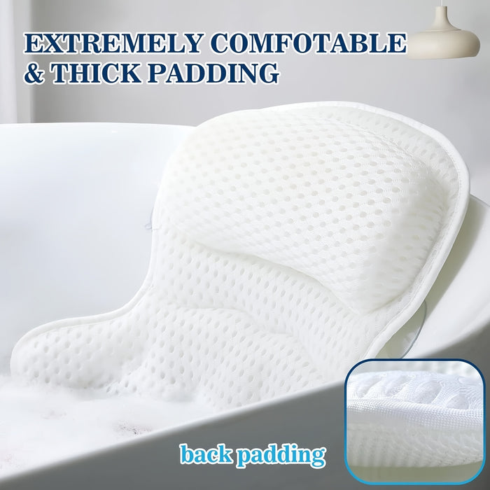 Coussin de Bain Ergonomique - Soutien Relaxant pour Cou et Dos