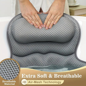 Coussin de Bain Ergonomique - Soutien Relaxant pour Cou et Dos