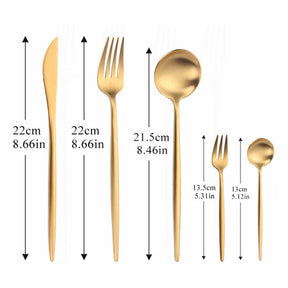 Couverts Modernes en Acier Inoxydable - Design Élégant et Durable pour Dîner