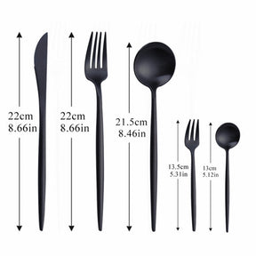 Couverts Modernes en Acier Inoxydable - Design Élégant et Durable pour Dîner