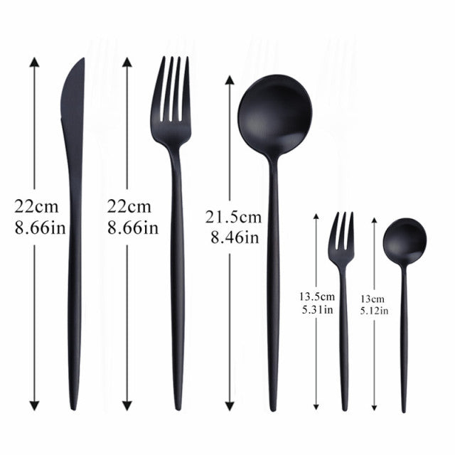 Couverts Modernes en Acier Inoxydable - Design Élégant et Durable pour Dîner