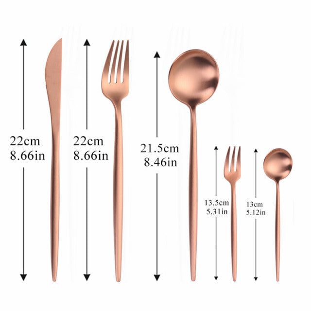 Couverts Modernes en Acier Inoxydable - Design Élégant et Durable pour Dîner