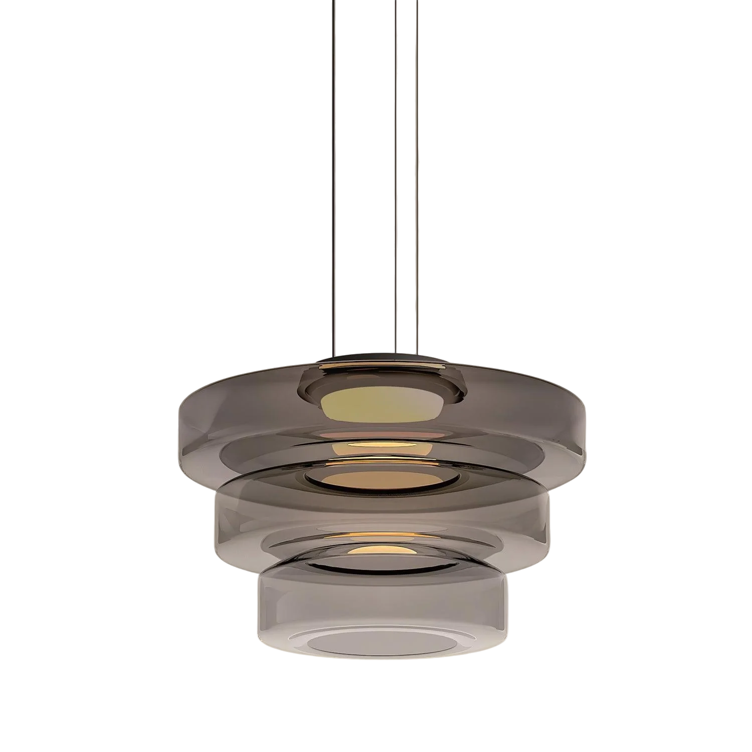 Lampe Suspendue en Verre Danois - Design Bauhaus Élégant et Réglable