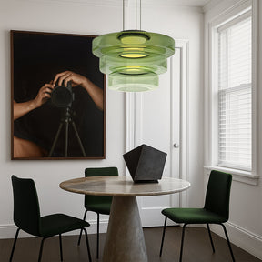 Lampe Suspendue en Verre Danois - Design Bauhaus Élégant et Réglable