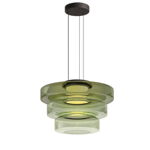 Lampe Suspendue en Verre Danois - Design Bauhaus Élégant et Réglable