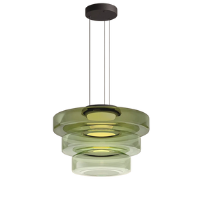 Lampe Suspendue en Verre Danois - Design Bauhaus Élégant et Réglable