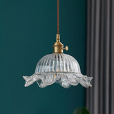 Lampe Suspendue Vintage en Verre - Élégance Scandinave et Chaleur Ambiante