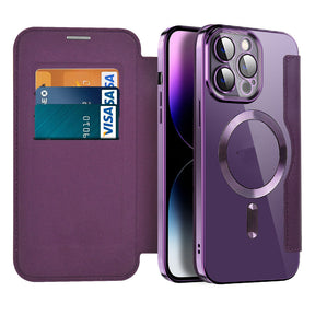 Coque en Cuir Magnétique pour iPhone - Protection Élégante et Fonctionnalité Ultime