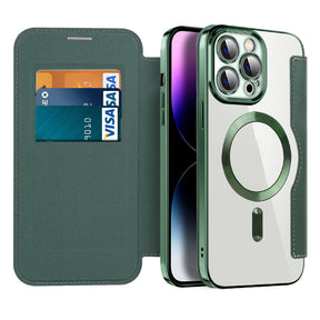 Coque en Cuir Magnétique pour iPhone - Protection Élégante et Fonctionnalité Ultime