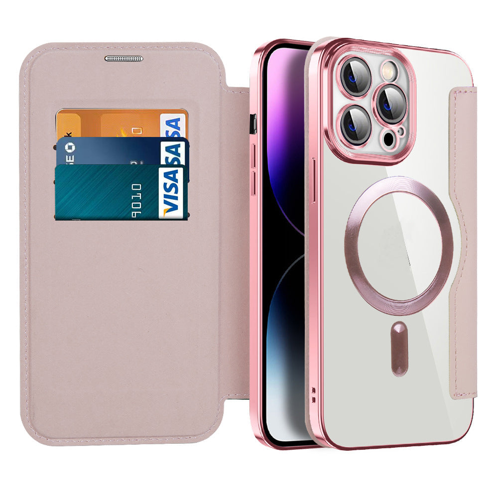 Coque en Cuir Magnétique pour iPhone - Protection Élégante et Fonctionnalité Ultime