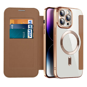 Coque en Cuir Magnétique pour iPhone - Protection Élégante et Fonctionnalité Ultime