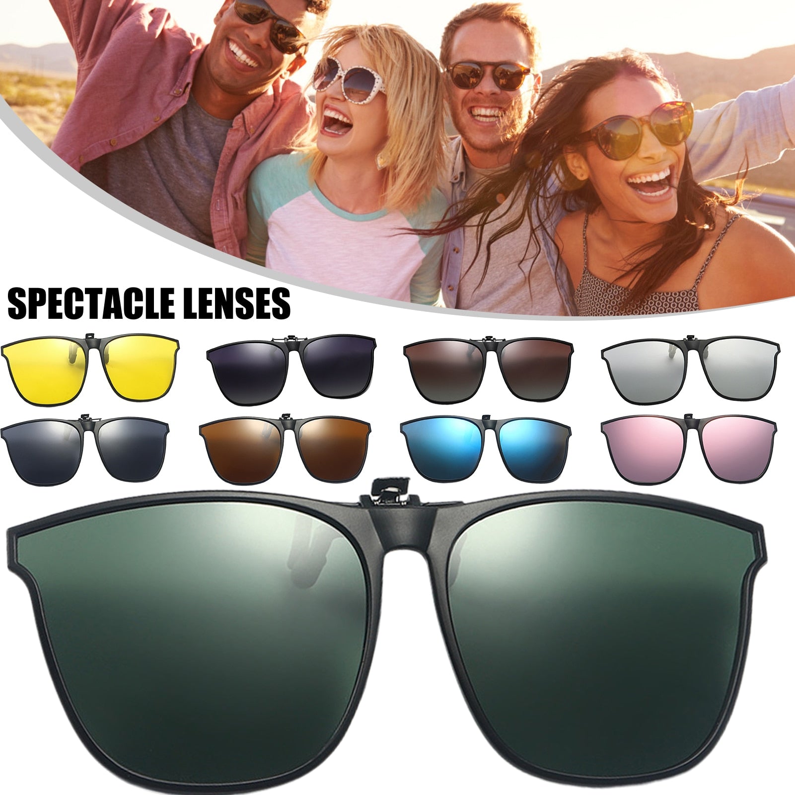 Lunettes de Soleil Polarisées à Clipser - Protection UV et Confort Léger