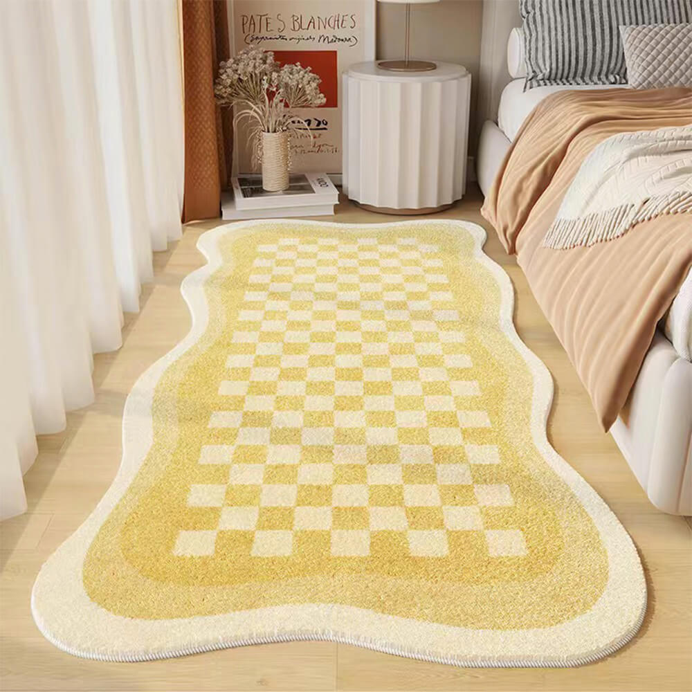 Tapis de Chevet en Faux Cachemire - Confort et Style pour Votre Chambre