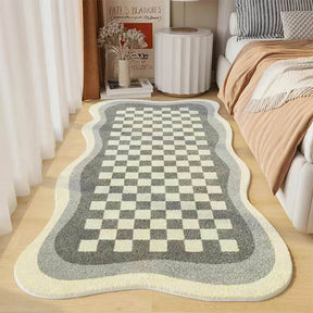 Tapis de Chevet en Faux Cachemire - Confort et Style pour Votre Chambre