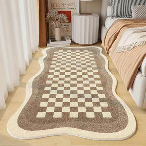 Tapis de Chevet en Faux Cachemire - Confort et Style pour Votre Chambre