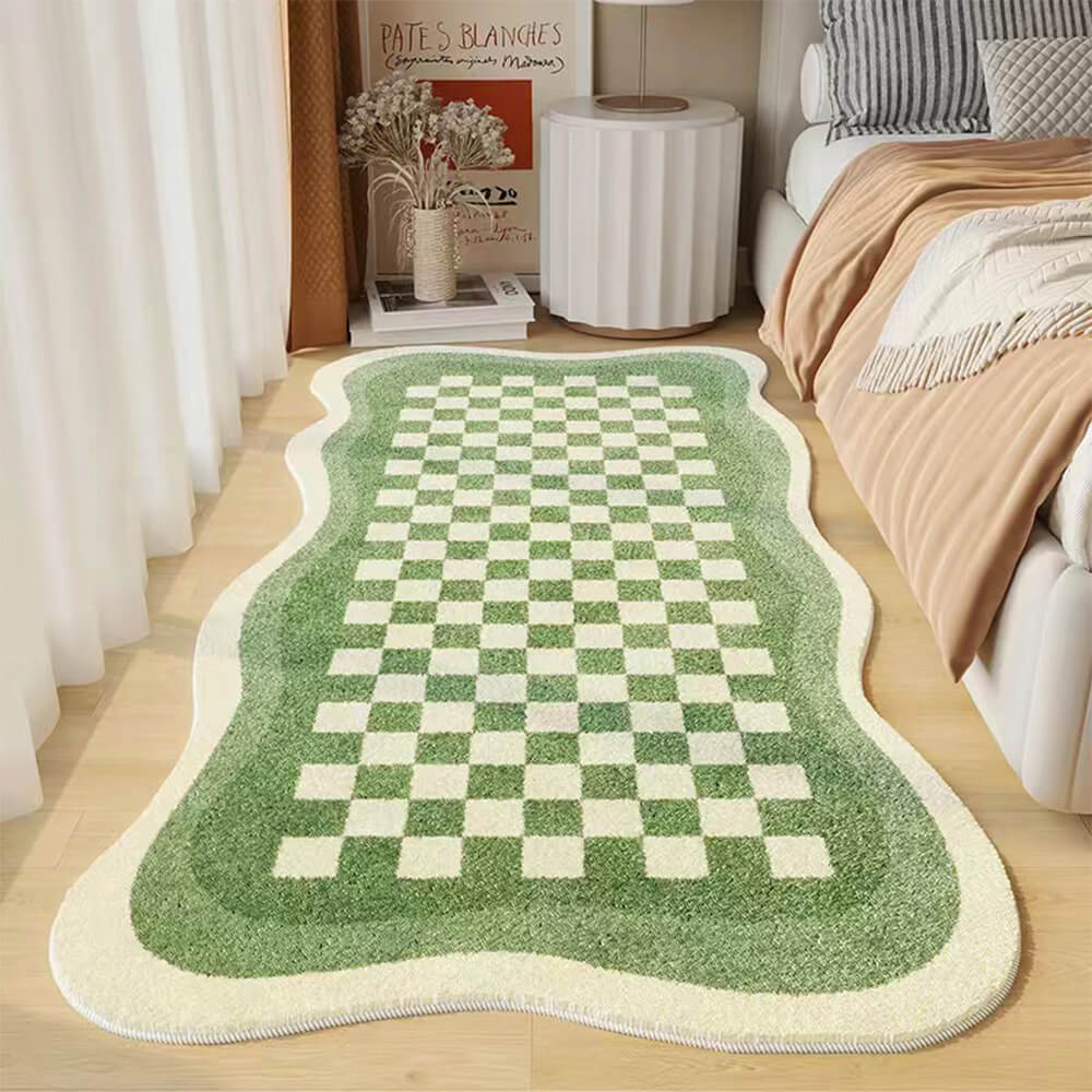 Tapis de Chevet en Faux Cachemire - Confort et Style pour Votre Chambre