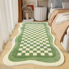Tapis de Chevet en Faux Cachemire - Confort et Style pour Votre Chambre
