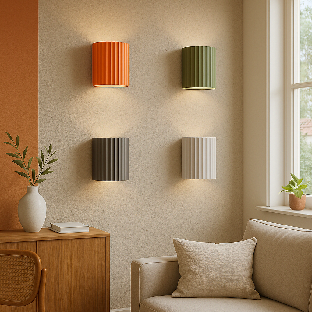 Applique Murale Moderne Macaron - Élégance Contemporaine et Chaleur Atmosphérique