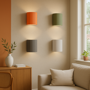 Applique Murale Moderne Macaron - Élégance Contemporaine et Chaleur Atmosphérique