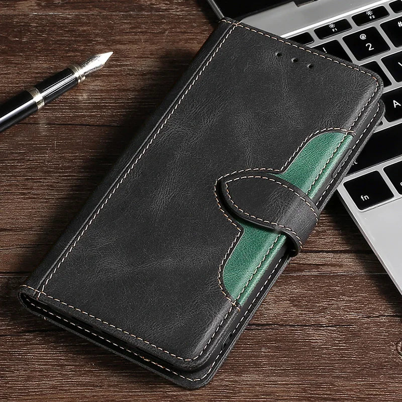Étui en Cuir Magnétique pour iPhone - Protection Élégante et Rangement Pratique
