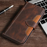 Étui en Cuir Magnétique pour iPhone - Protection Élégante et Rangement Pratique
