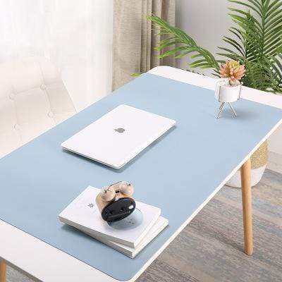 Tapis de Bureau en Cuir PU - Protection et Style pour Espace de Travail